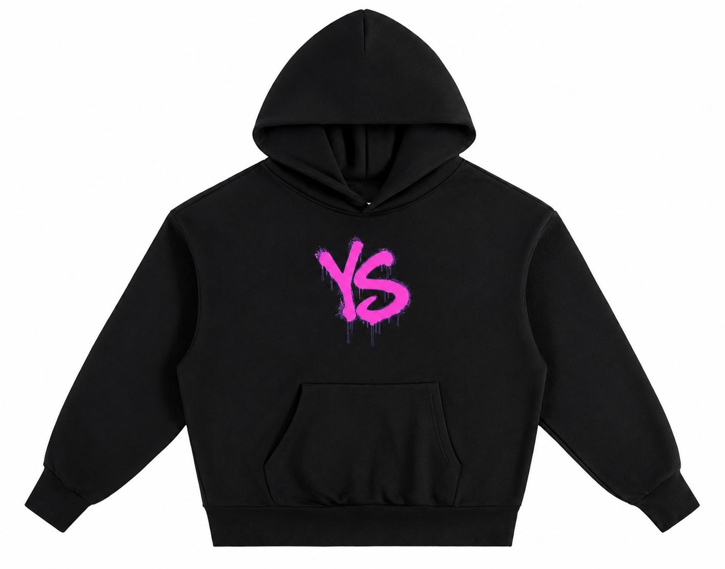 YS-M.T.I- Black Drip hoodie