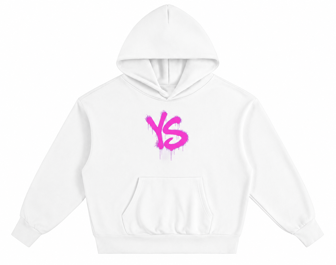 YS-M.T.I- White Drip Hoodie