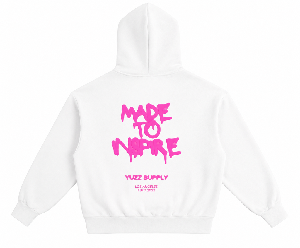 YS-M.T.I- White Drip Hoodie