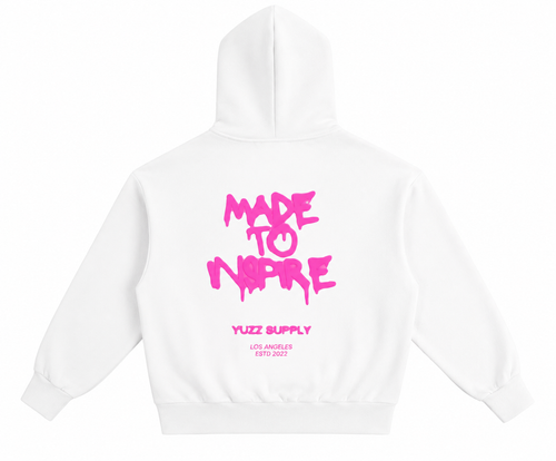 YS-M.T.I- White Drip Hoodie