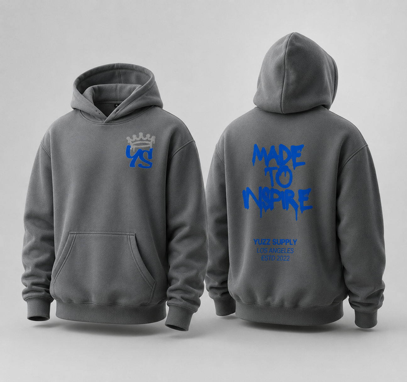 YS-M.T.I- Gray YS X Dodger Collab PullOver
